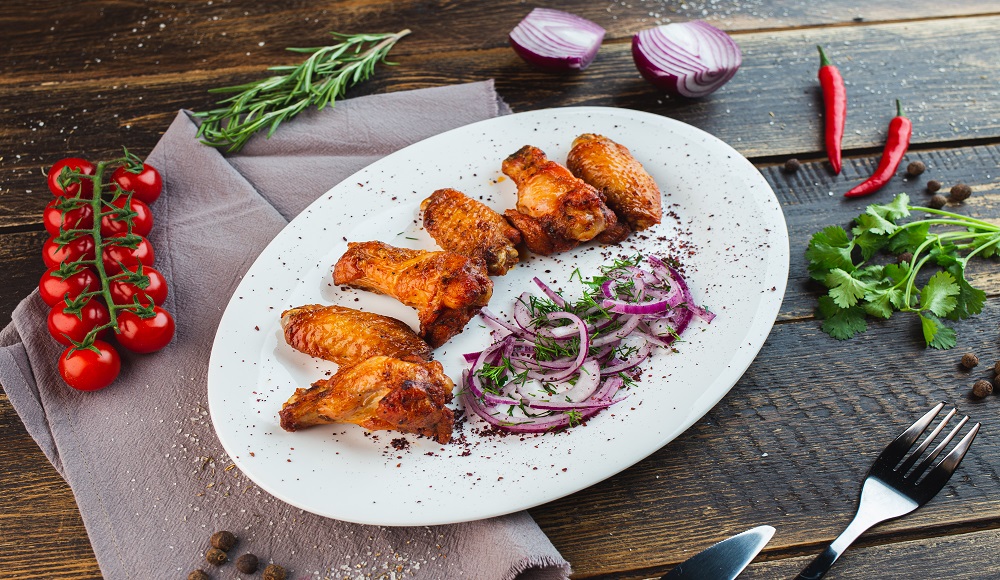 Шашлык из куриных крылышек 250 гр